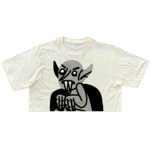 Ghoul negro crop-top