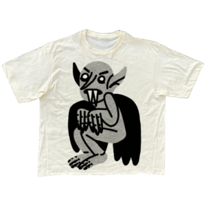 Ghoul negro camiseta blanca
