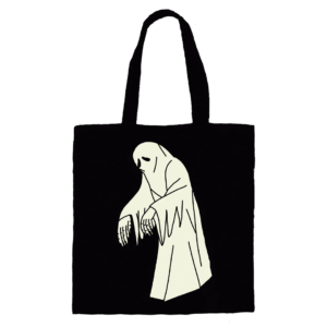 Ghost tote-bag negra